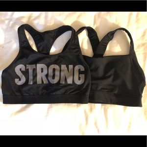 2 Black Old Navy Sports Bras- EUC